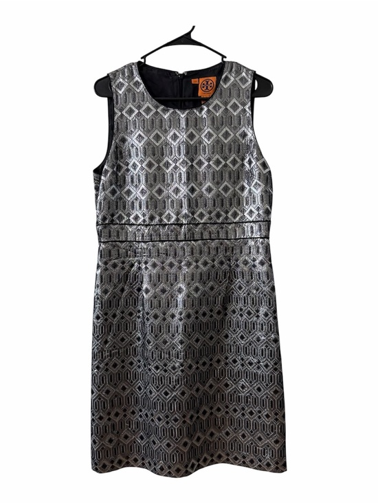 Dresses & Skirts - Tory Burch Silver Graphic Print Knee-Length Sleeveless Dress size 12